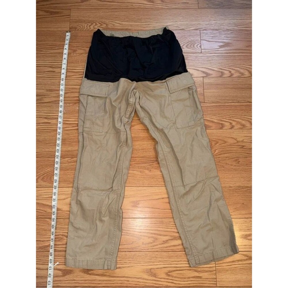 y2k khaki maternity cargo pants